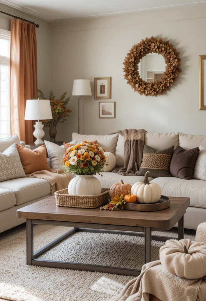 Swap Bright Decor for Warm Earth Tones