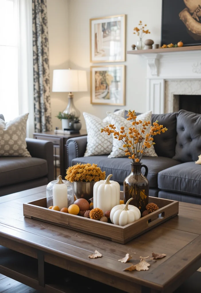Decorate Your Coffee Table with Seasonal Accents