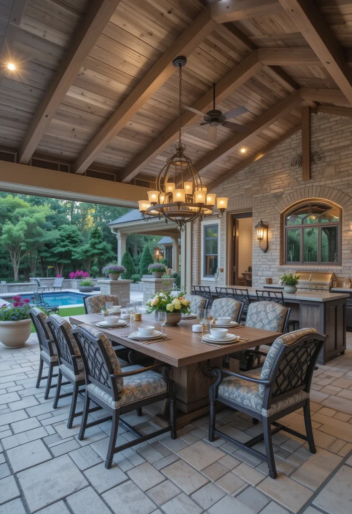 Covered Outdoor Dining Pavilion