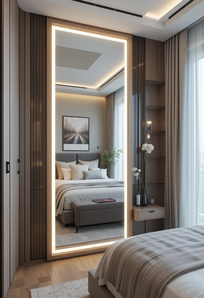 Full Length Mirror With LED Lighting