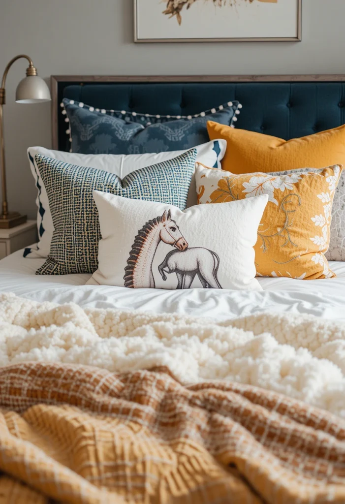Add Oversized Throw Pillows for Extra Comfort