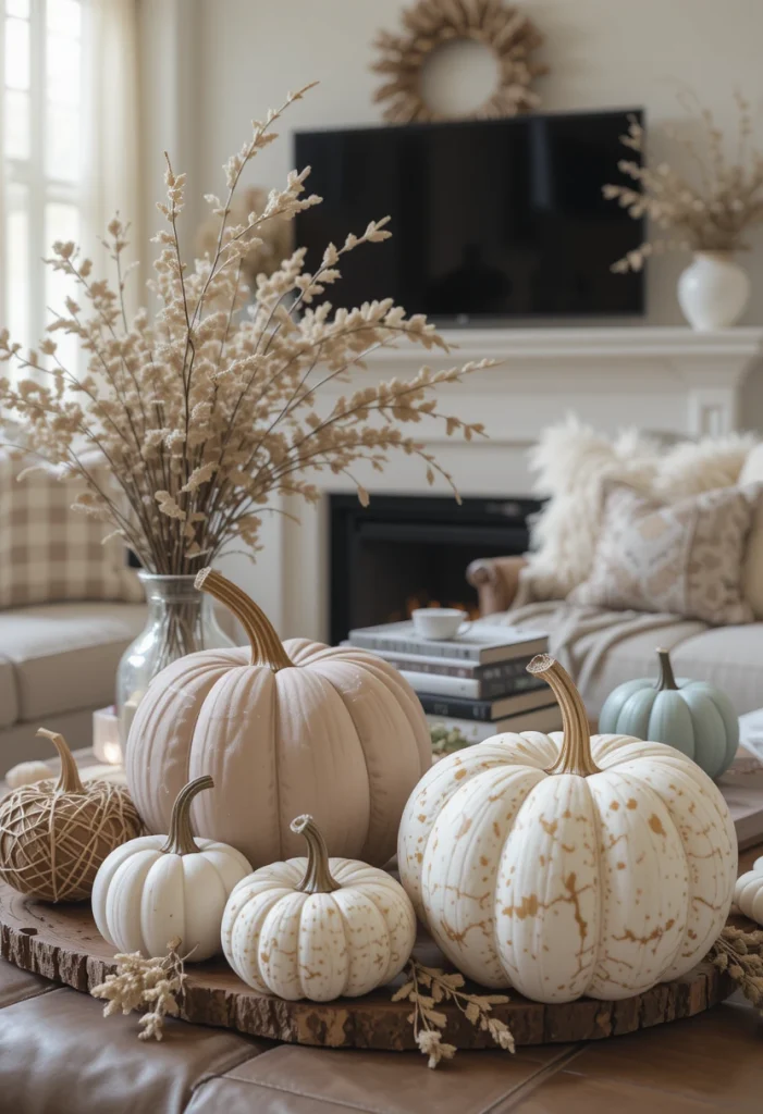 Decorate with Pumpkins in Different Textures