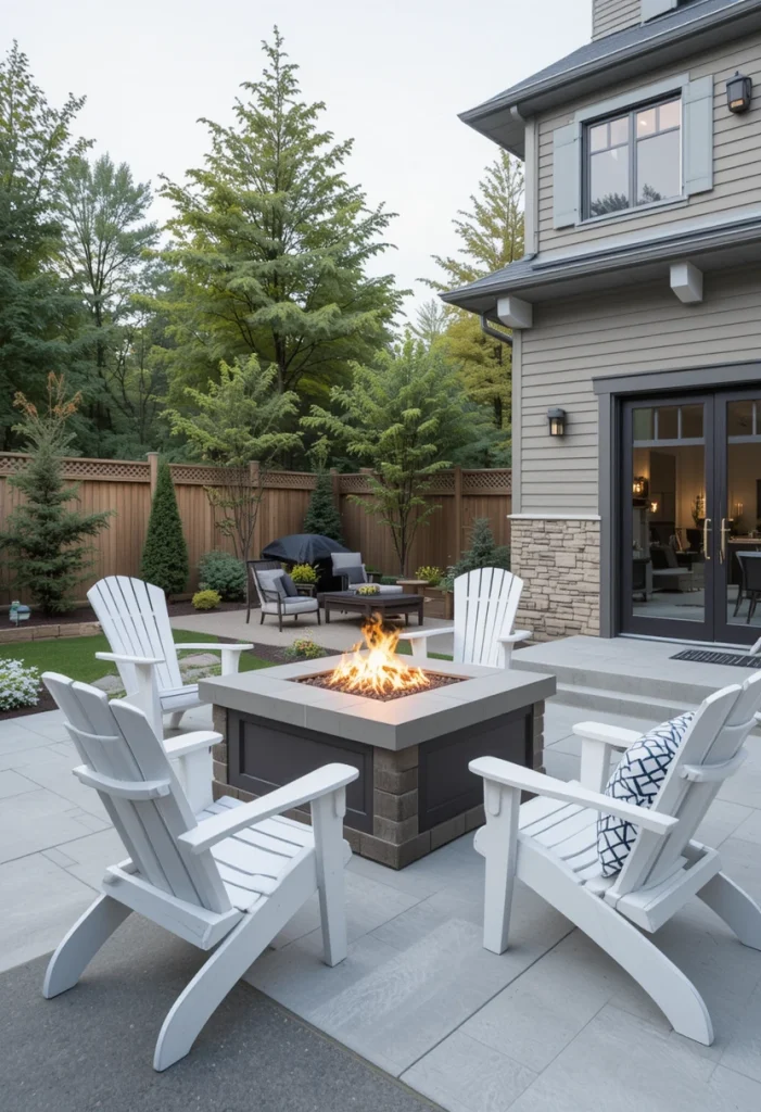 Add a Sleek Fire Pit Gathering Space