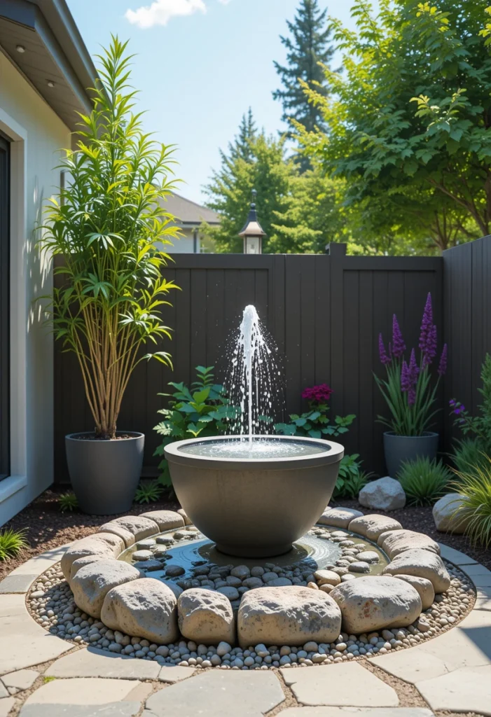 Incorporate a Modern Water Feature