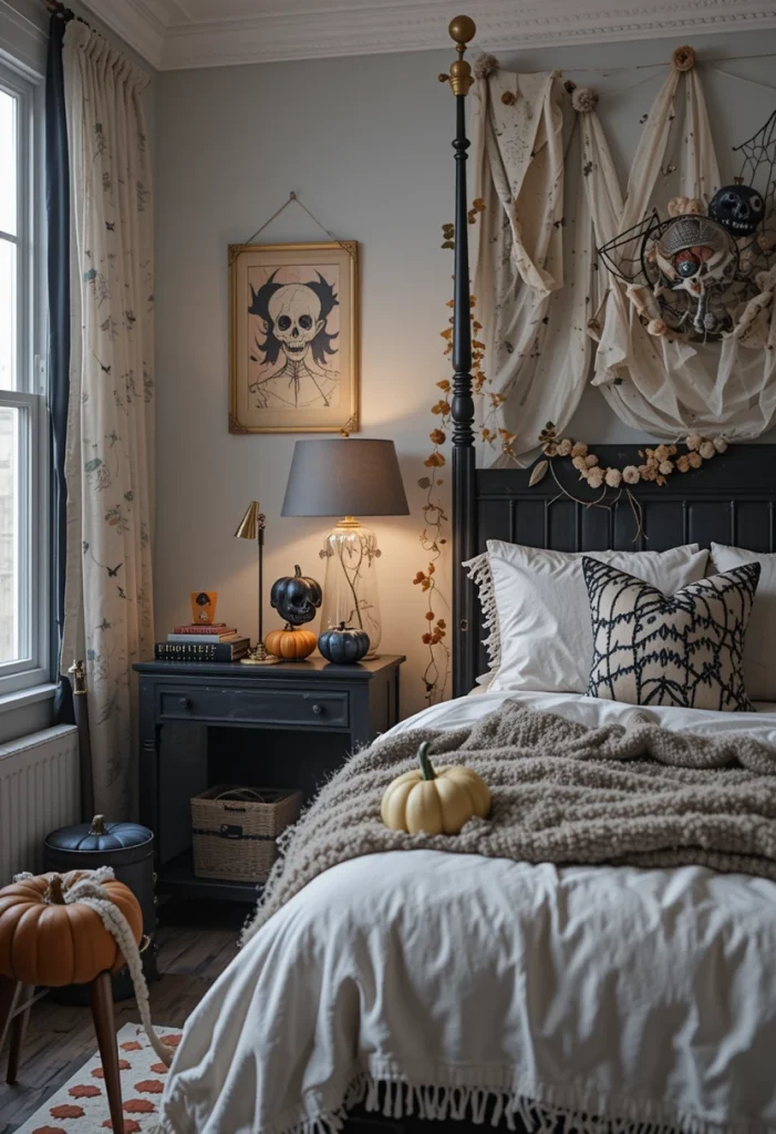 Decorate Your Bedroom with Halloween Accents
