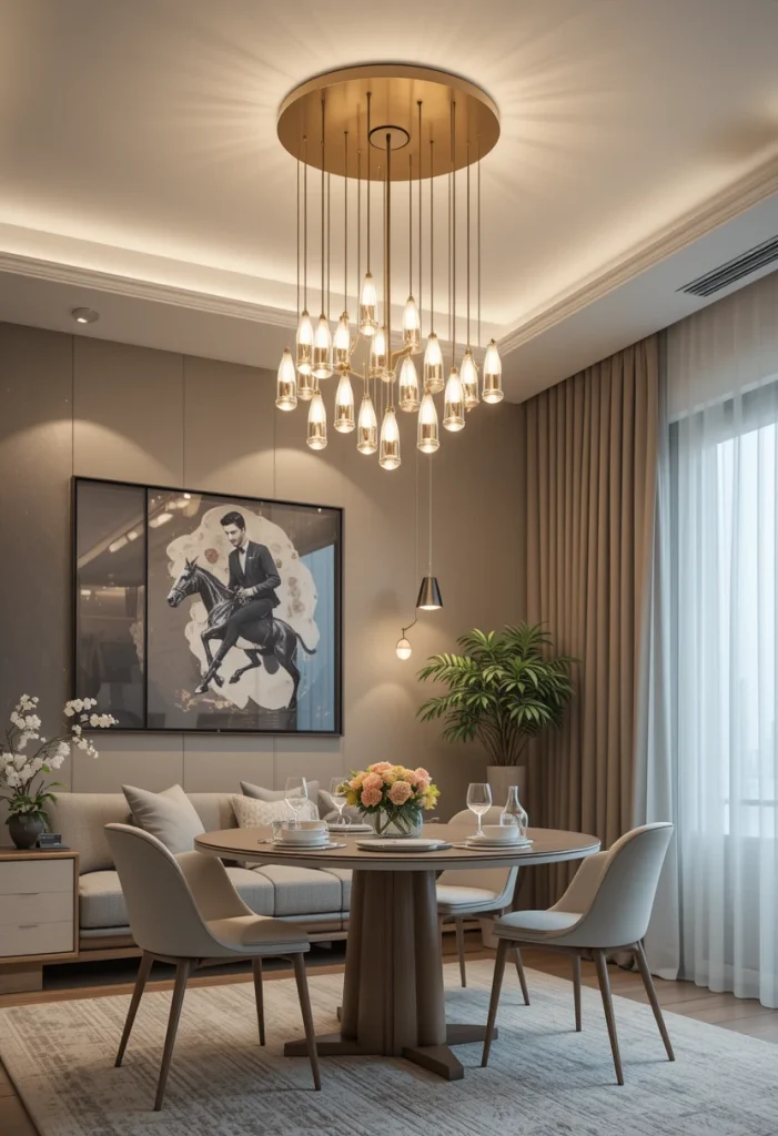 Layer Lighting with Smart LED Chandeliers