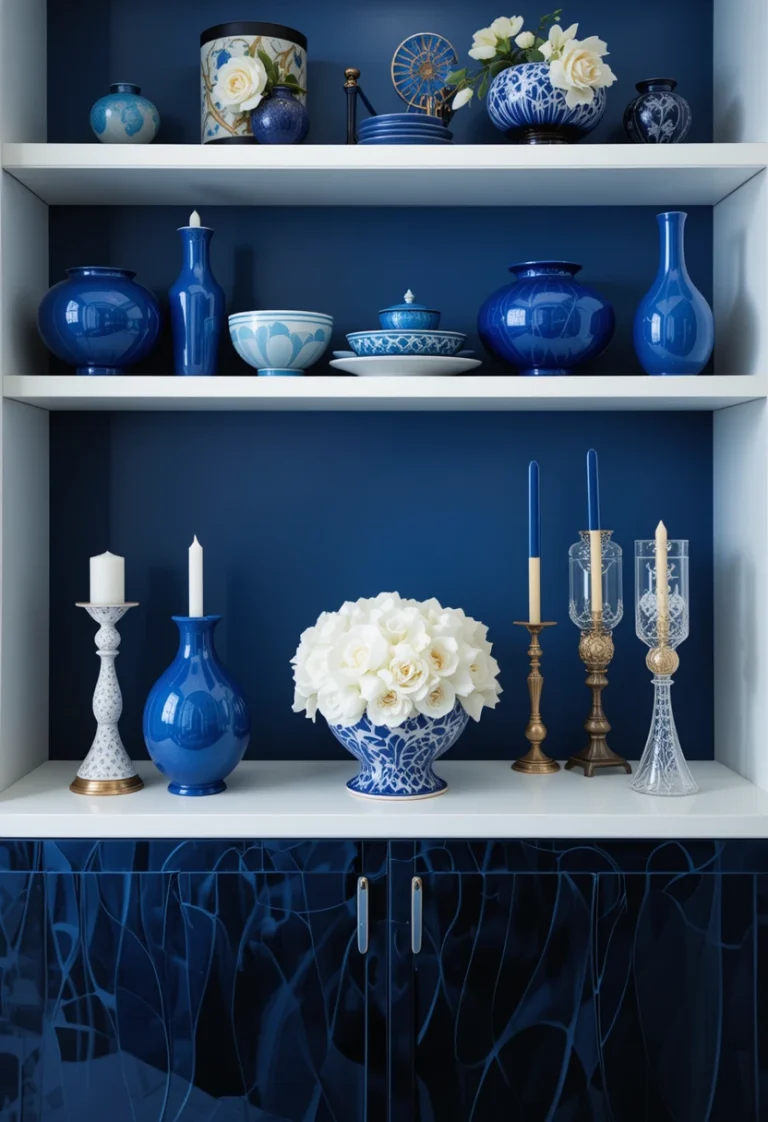 Blue and White Modern Living Room Interior: 13 Stylish Ideas for a Fresh and Elegant Home