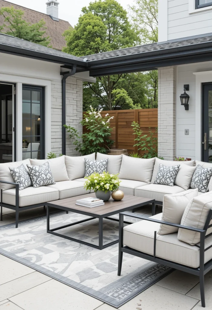 Create a Modern Outdoor Living Room