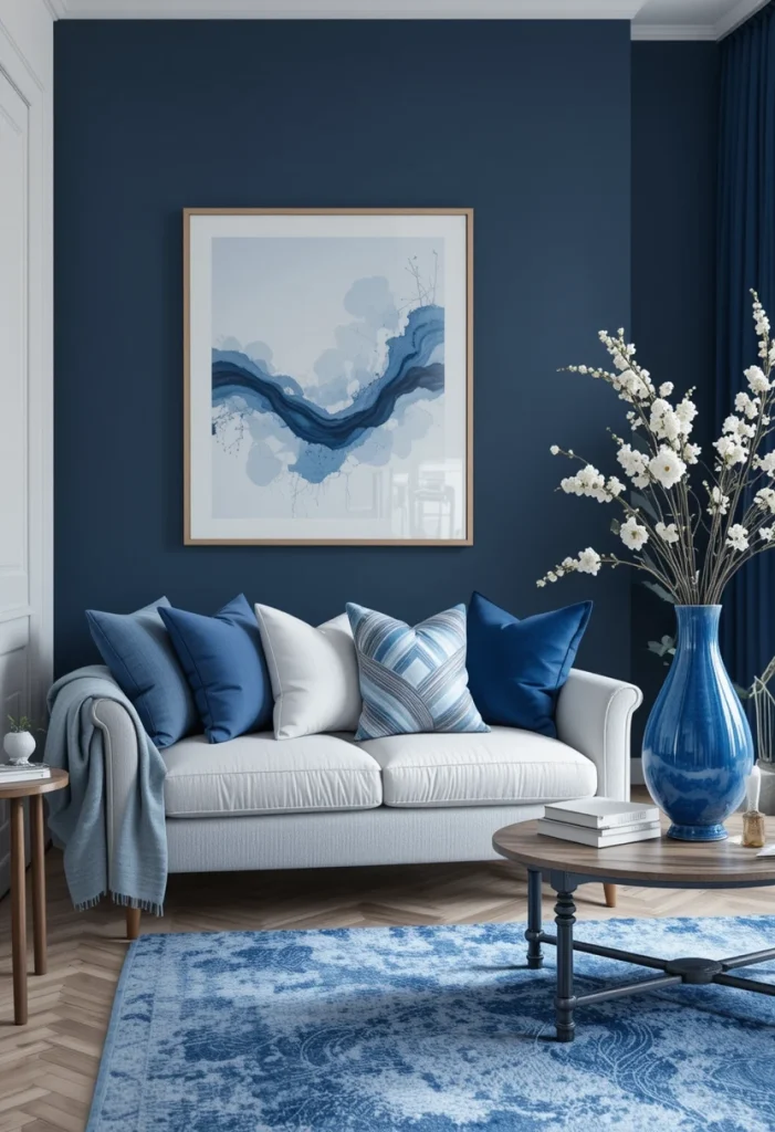 Layer Different Shades of Blue