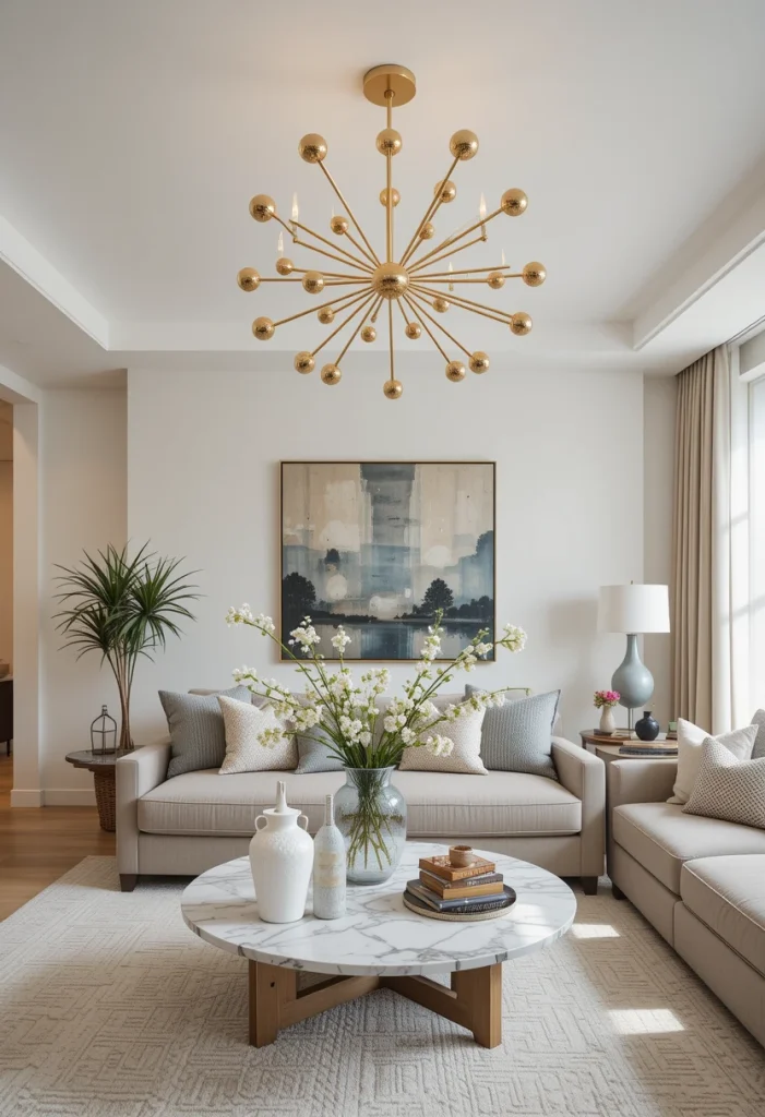 Decorate with a Gold Sputnik Chandelier
