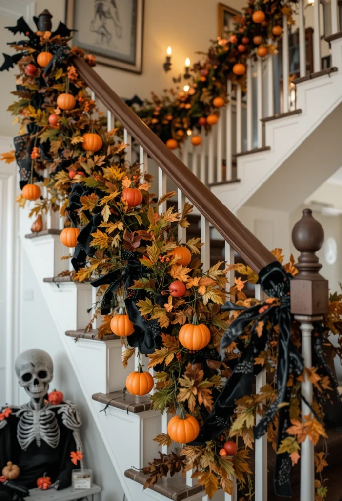 Transform Your Staircase with Seasonal Garlands