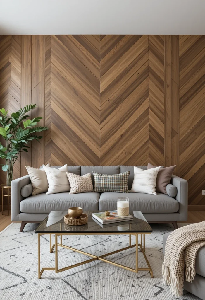 Chevron Wood Accent Wall