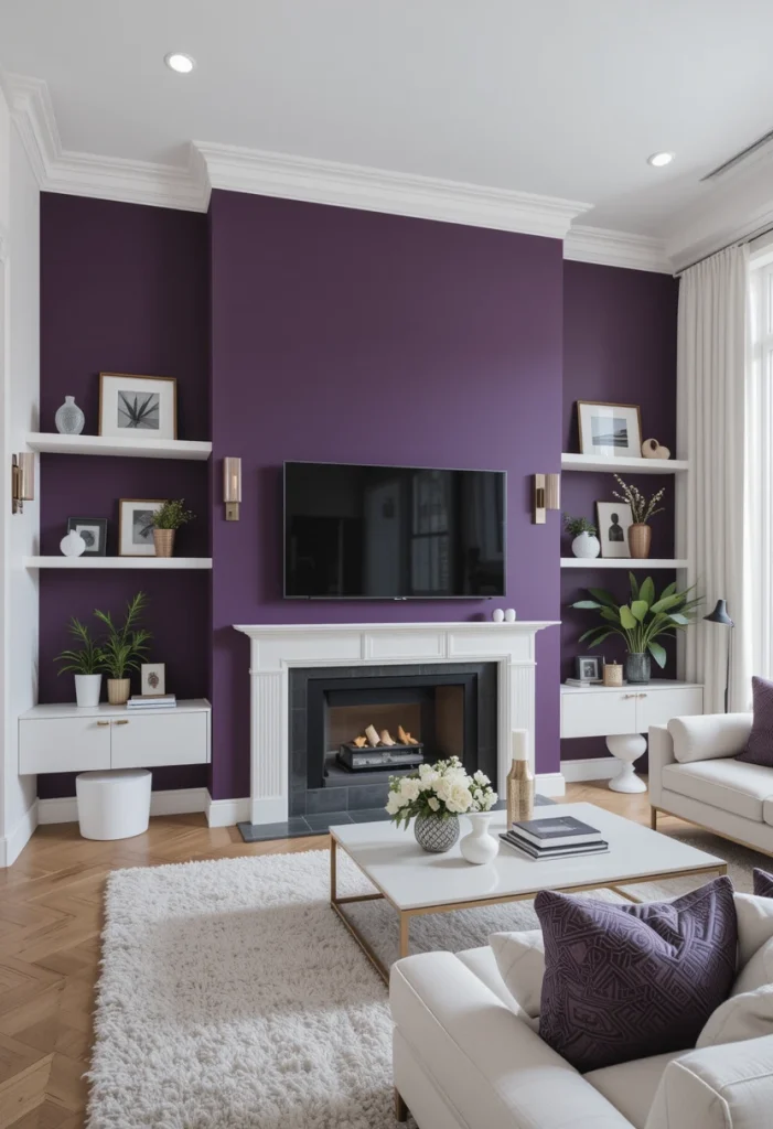 Create a Statement Wall in Deep Purple