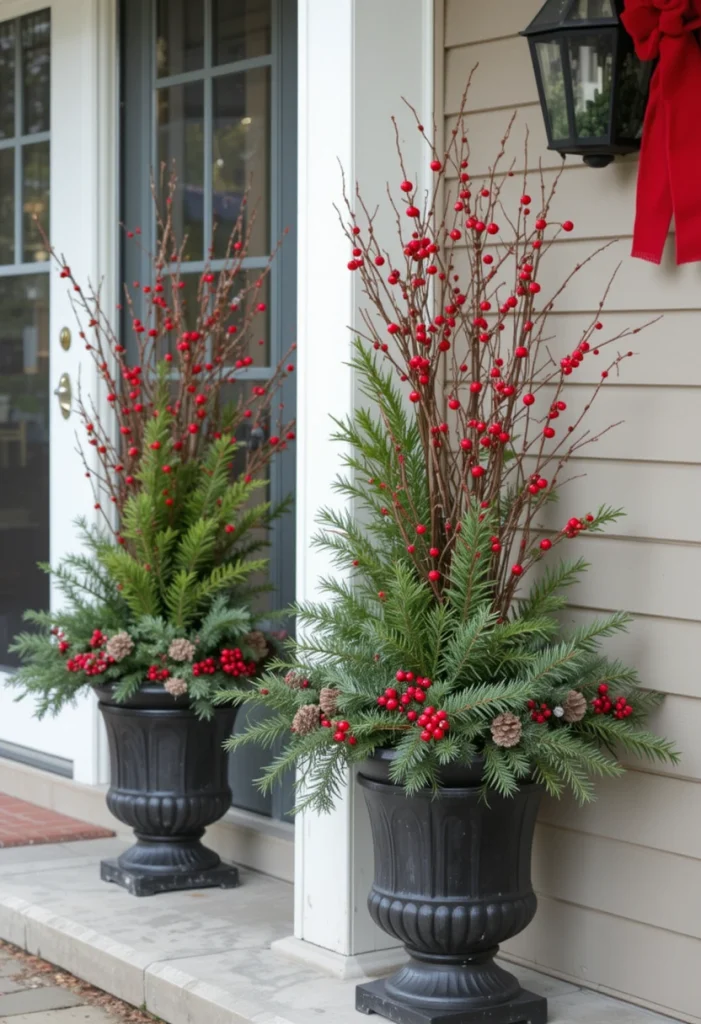 Decorate with Christmas Planters
