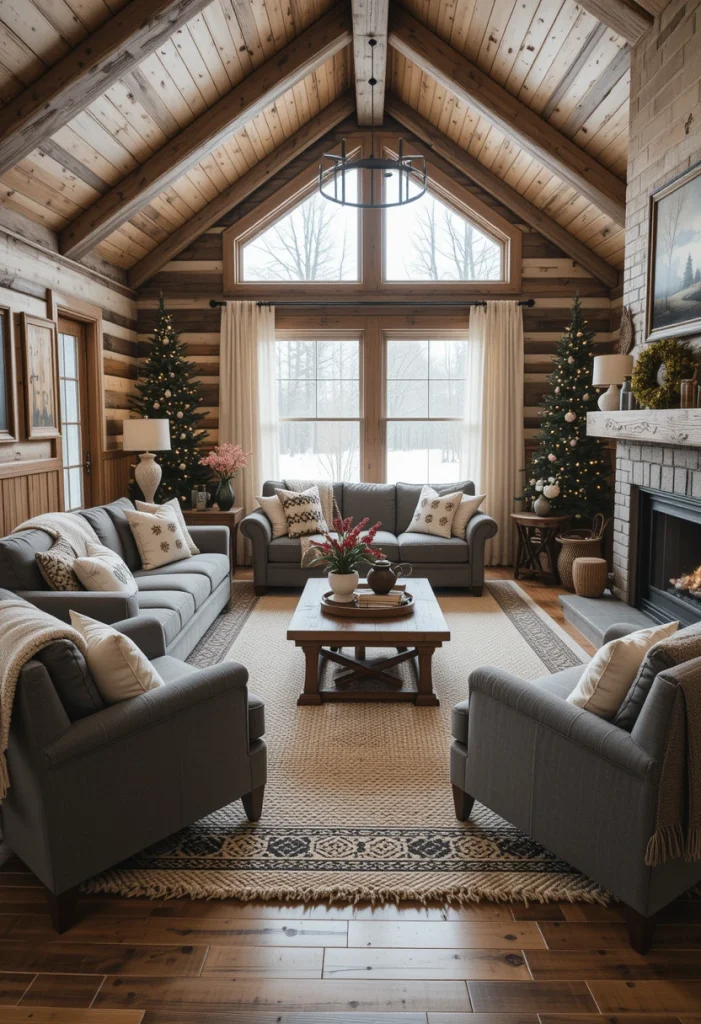 Add a Rustic Wool or Jute Rug