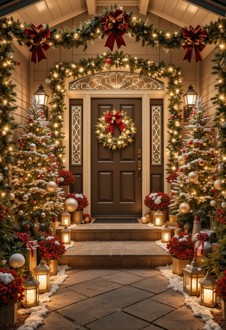 Christmas Front Porch Decorations Ideas: 13 Festive Looks for a Welcoming Holiday Entrance