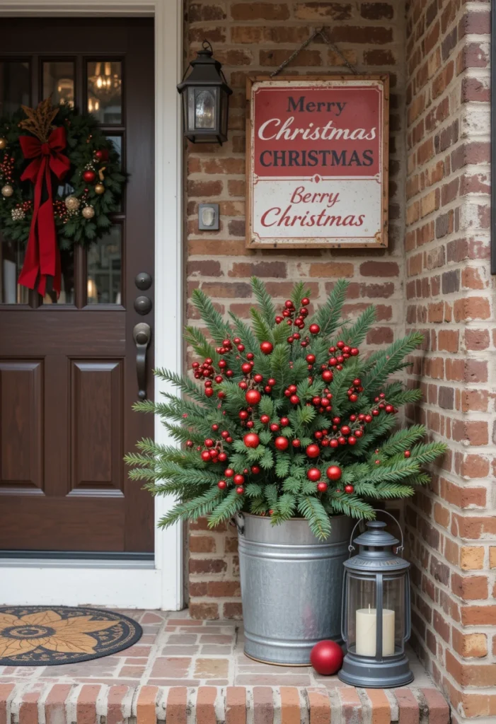 Vintage-Inspired Christmas Porch