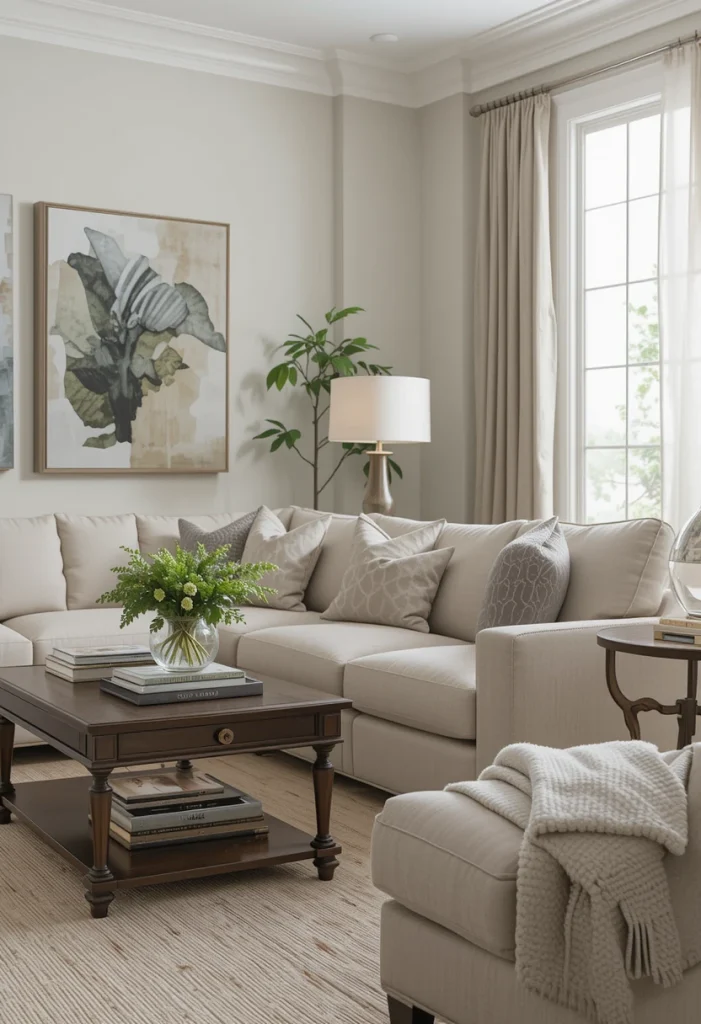 Pair a Modern Sofa with Traditional Accents