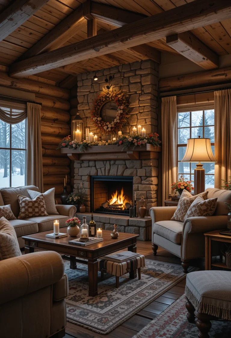 Cozy Winter Cabin Interior Decor Ideas: 13 Warm and Inviting Looks
