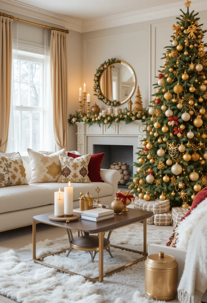 Add Gold Accents for a Glamorous Look