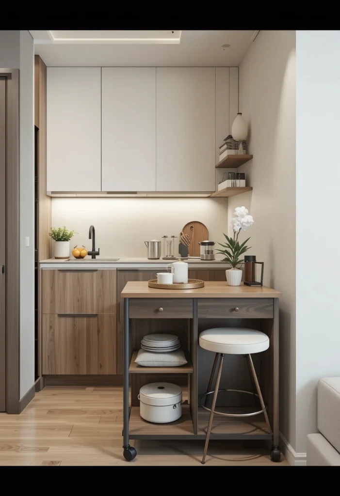 Add a Small Kitchen Island