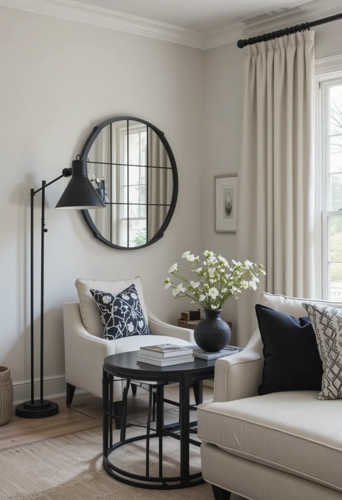 Create Contrast with Black Accents