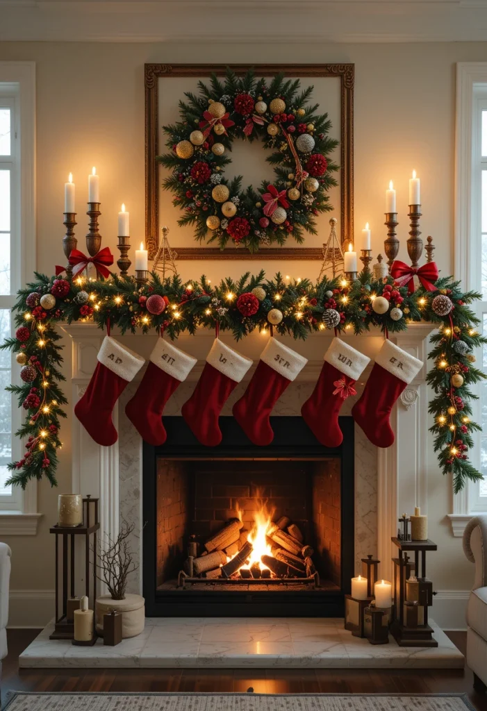 Decorate the Fireplace Mantel