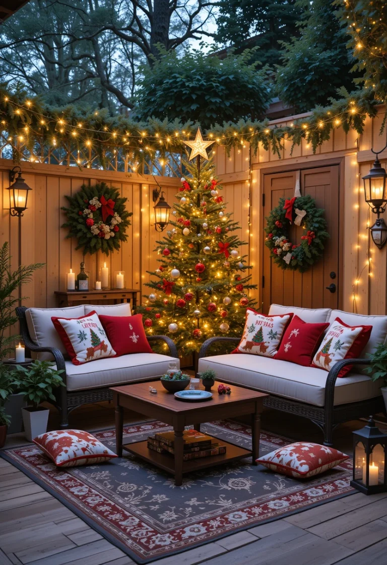 Christmas Patio Decorations Ideas: 13 Festive Ways to Make Your Outdoor Space Magical