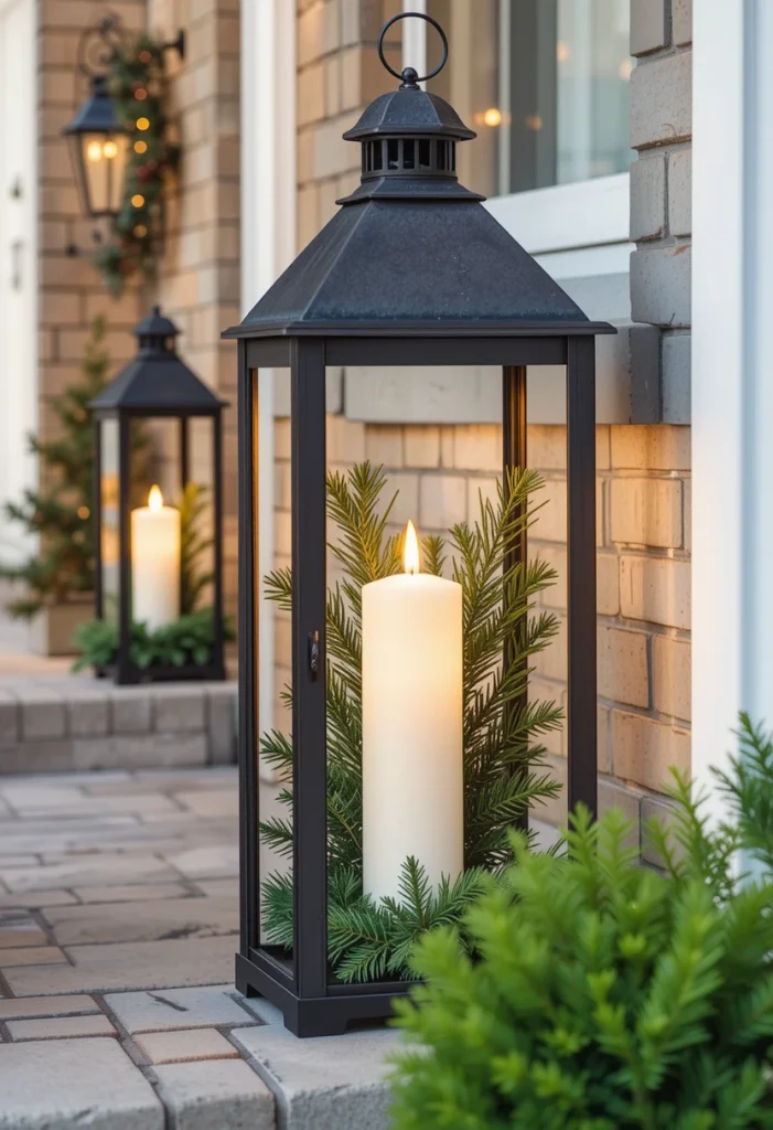 Decorate with Oversized Christmas Lanterns