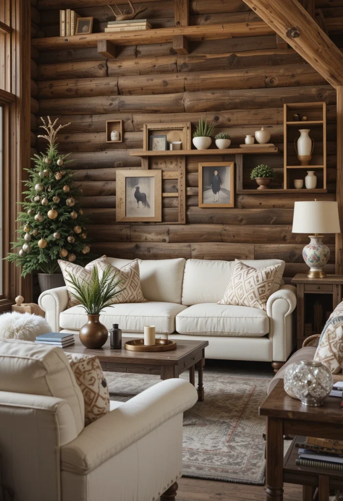 Create a Warm Wood-Filled Living Room