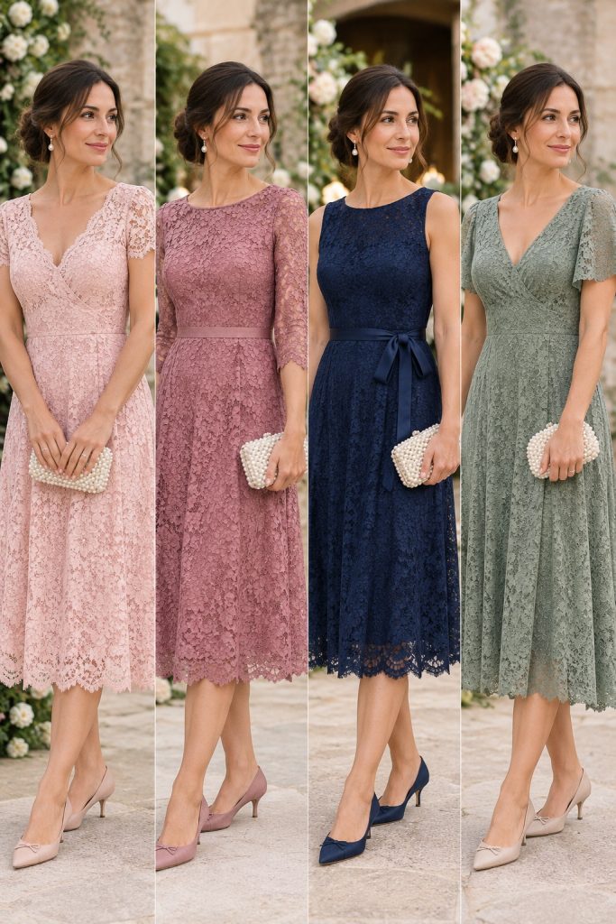 Romantic Lace Midi Dress