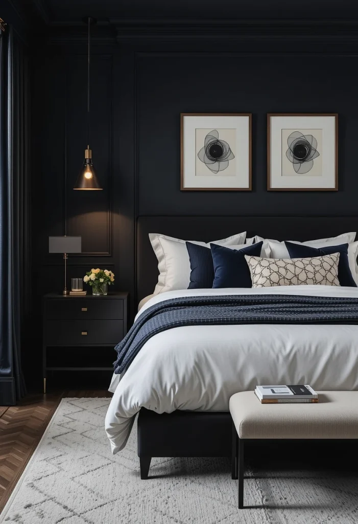 Dark Navy and Black Combination