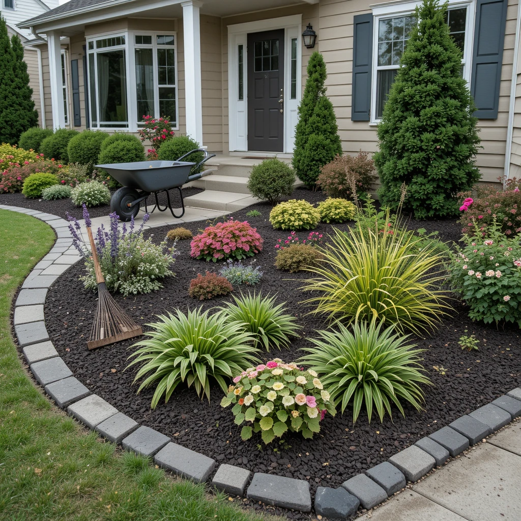Use Mulch to Define Garden Beds