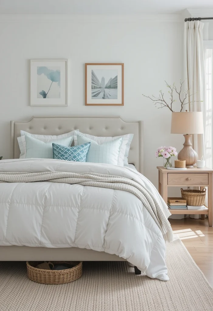 Combine Tiffany Blue with Soft Neutrals