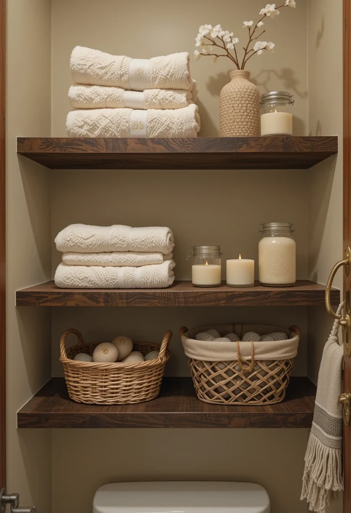 Create a Rustic Open Shelf Display