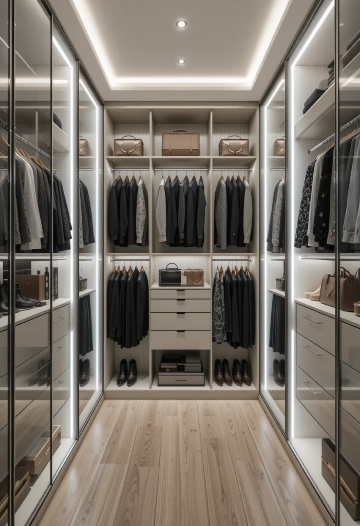 Add Glass-Front Cabinets