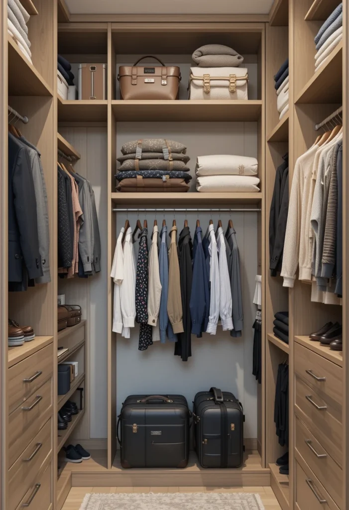 Use Floor-to-Ceiling Wardrobes