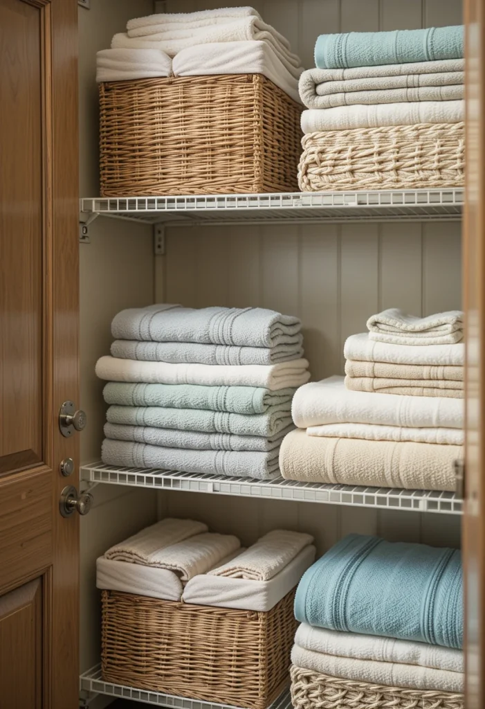 Create a Dedicated Towel Basket System