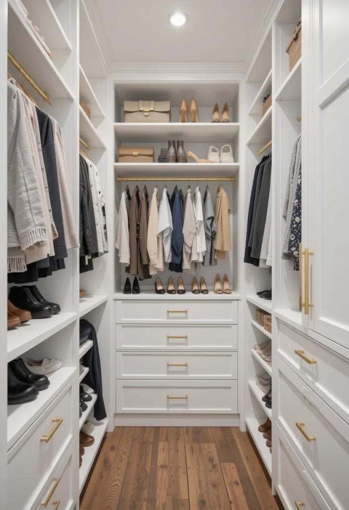Create a Bright White Walk-In Closet