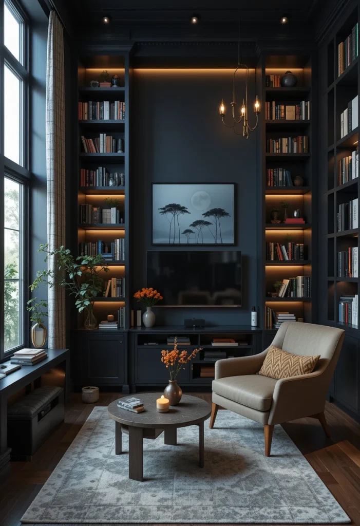 Add Built-In Shelving With Integrated Lighting