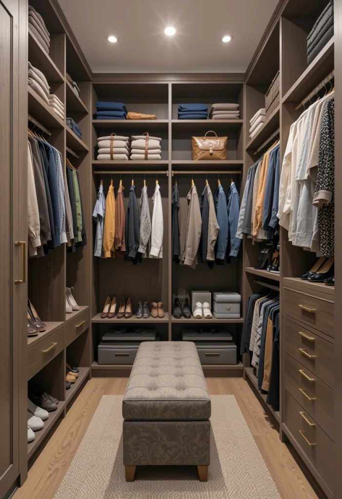 Include a Comfortable Dressing Bench