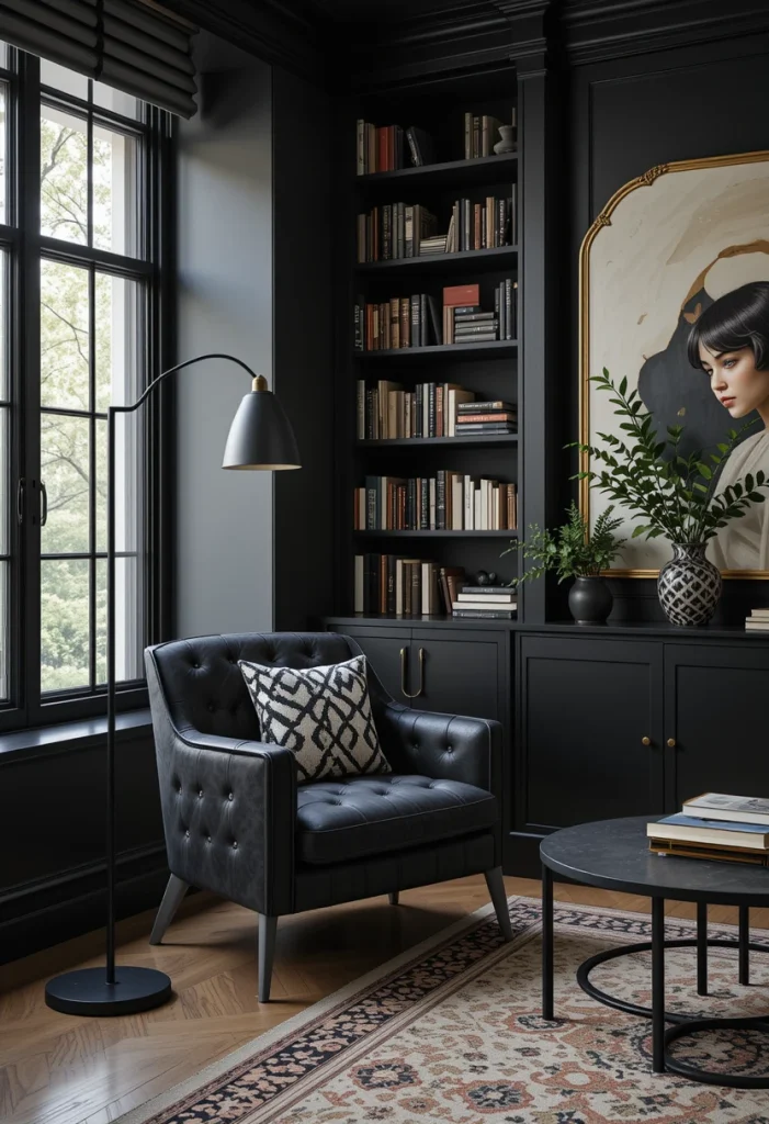 Mix Black Metal With Brass Accents