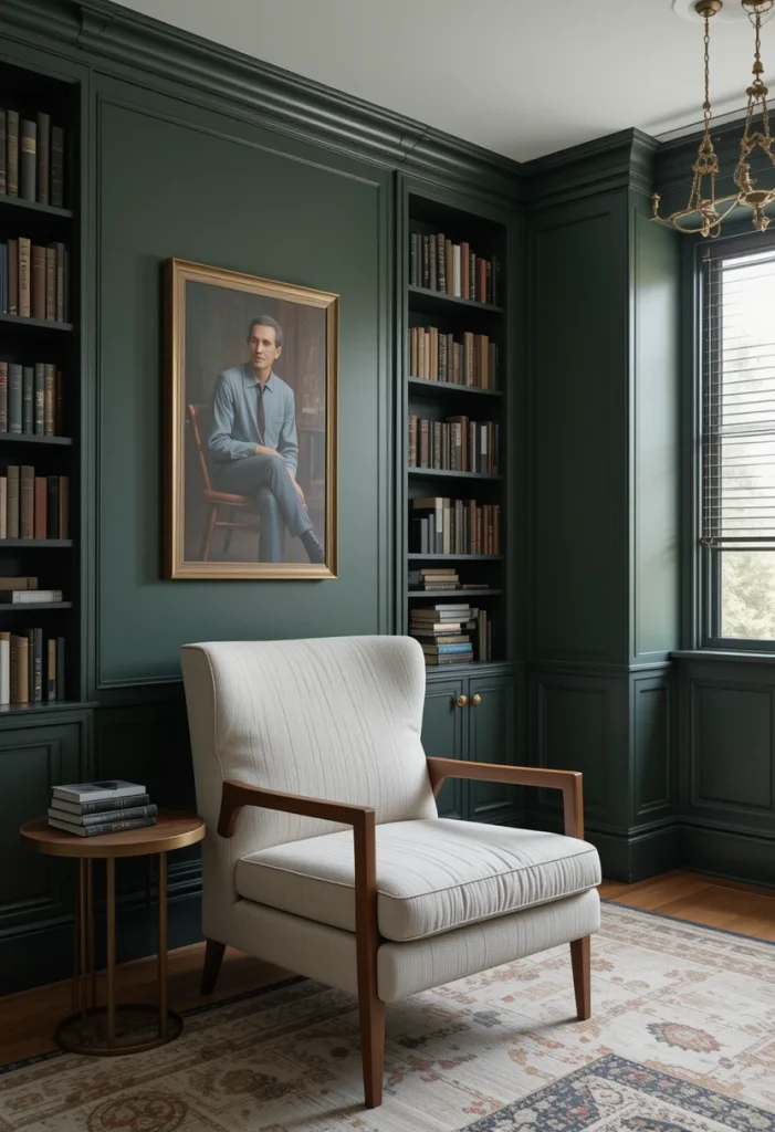 Try Deep Green Walls for a Sophisticated Look