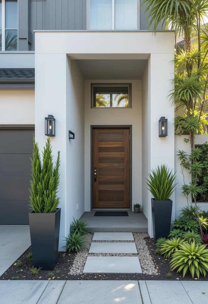 Tall Planters for a Dramatic Entrance