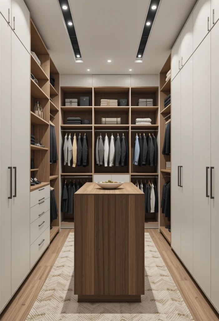 Mix Wood With Neutral Cabinetry